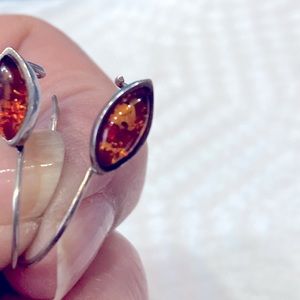 Amber Earrings Small